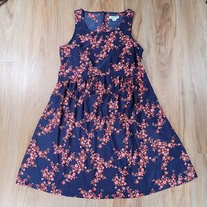 💜Old Navy Blue Floral Print Sleeveless Dress XSmall